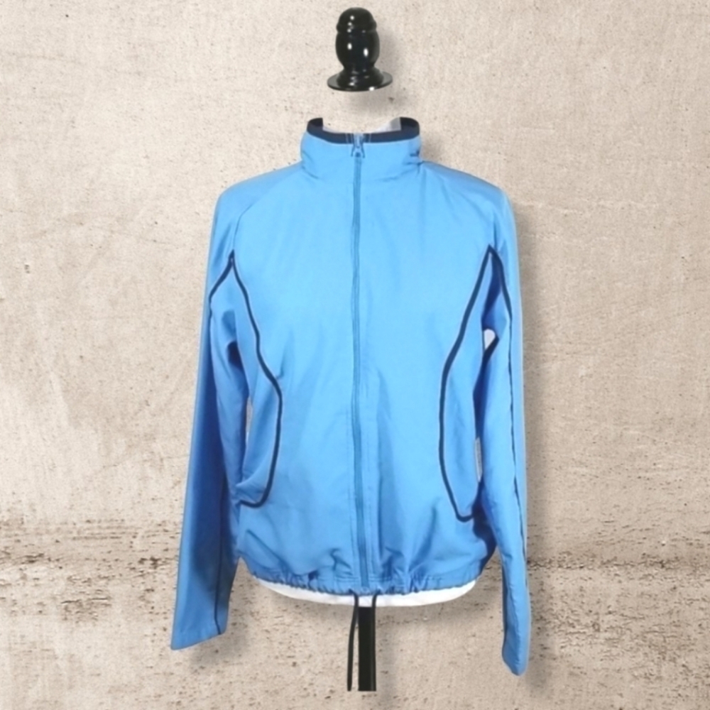 Reebok Women's Jacket Size L Full Zipped Warmup Athleticwear Fleece